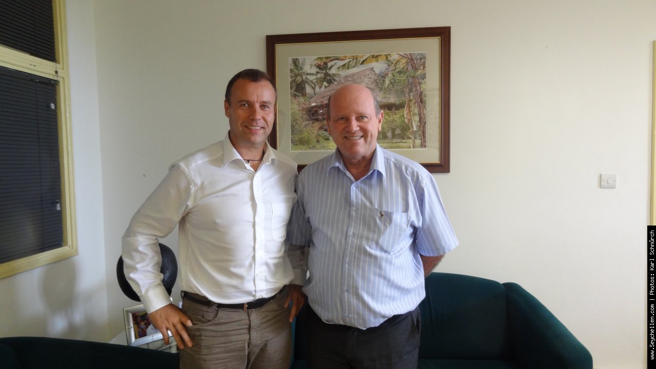 Alain St. Ange - CEO of Seychelles Tourism Board zusammen mit Karl Schnürch Alain St. Ange - CEO of Seychelles Tourism Board zusammen mit Karl Schnürch